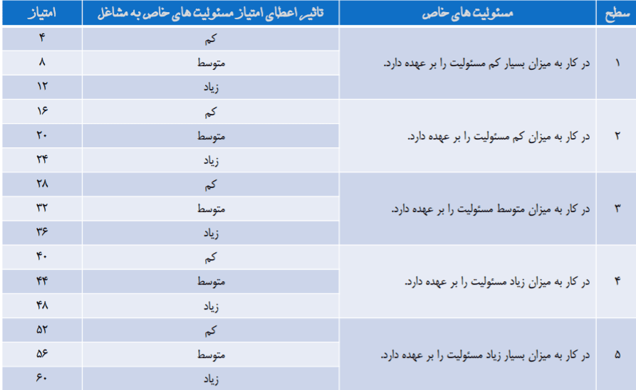 نظام ارزیابی مشاغل